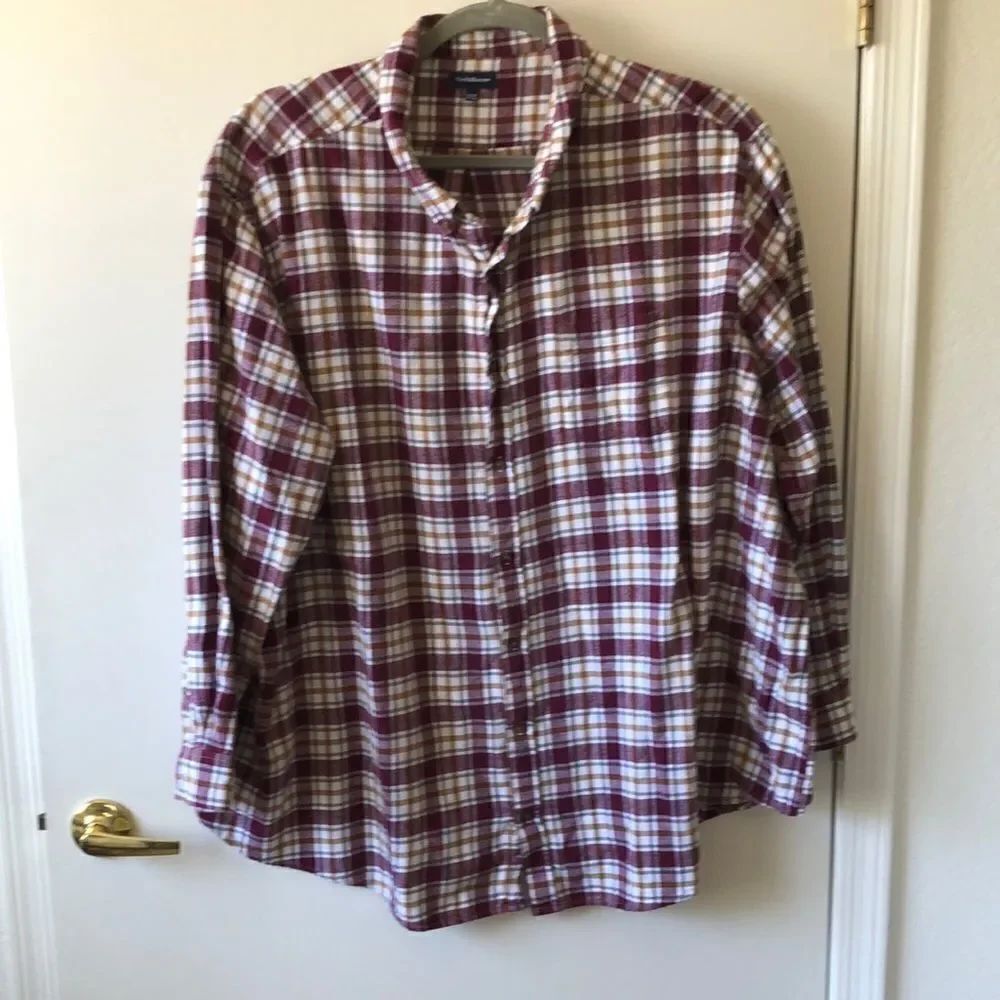 Croft & Barrow Long Sleeve Flannel Shirt Size 4 XB GUC